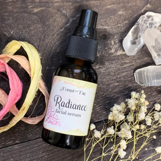 Radiance Facial Serum | Organic Herb Infused Oil | Witchy Skin Care | Green Witch | Cottagecore Skin Care | Boho Witchcraft | Forest Witch