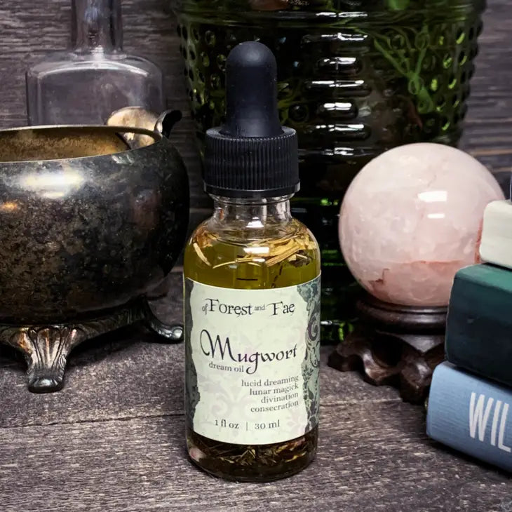 Mugwort Dream Oil | Lucid Dreaming | Journey Work | Altar Oil | Ritual | Spellcrafting | Witchcraft | Candle Dressing Oil | Witch